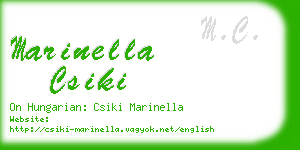 marinella csiki business card